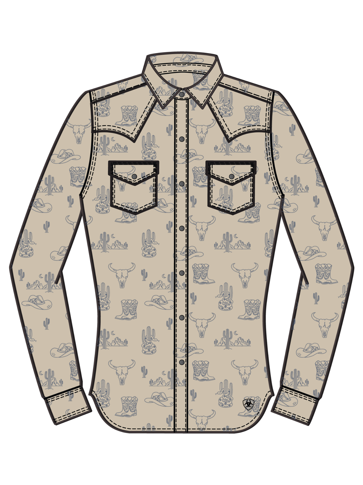 Chemise à Pressions Mila Style Western- Fille