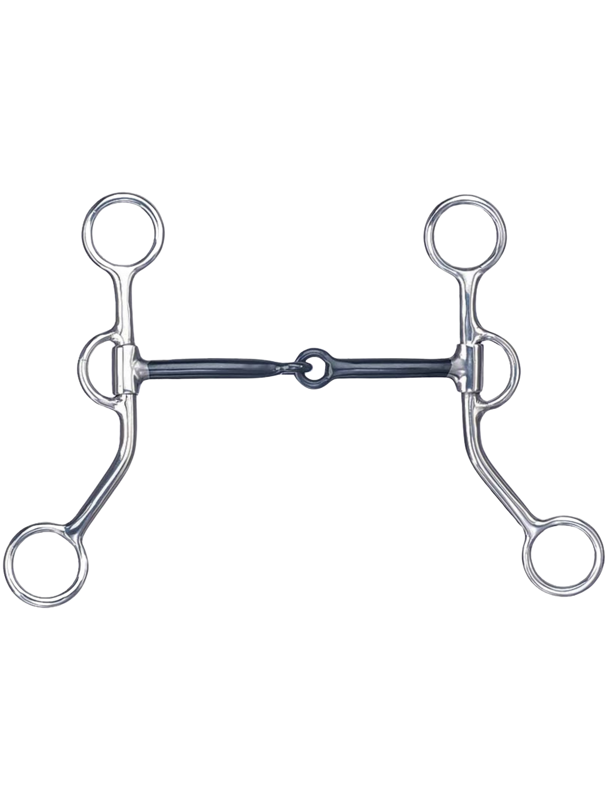 Mors Western à levier à Branches Courtes et Embouchure Snaffle