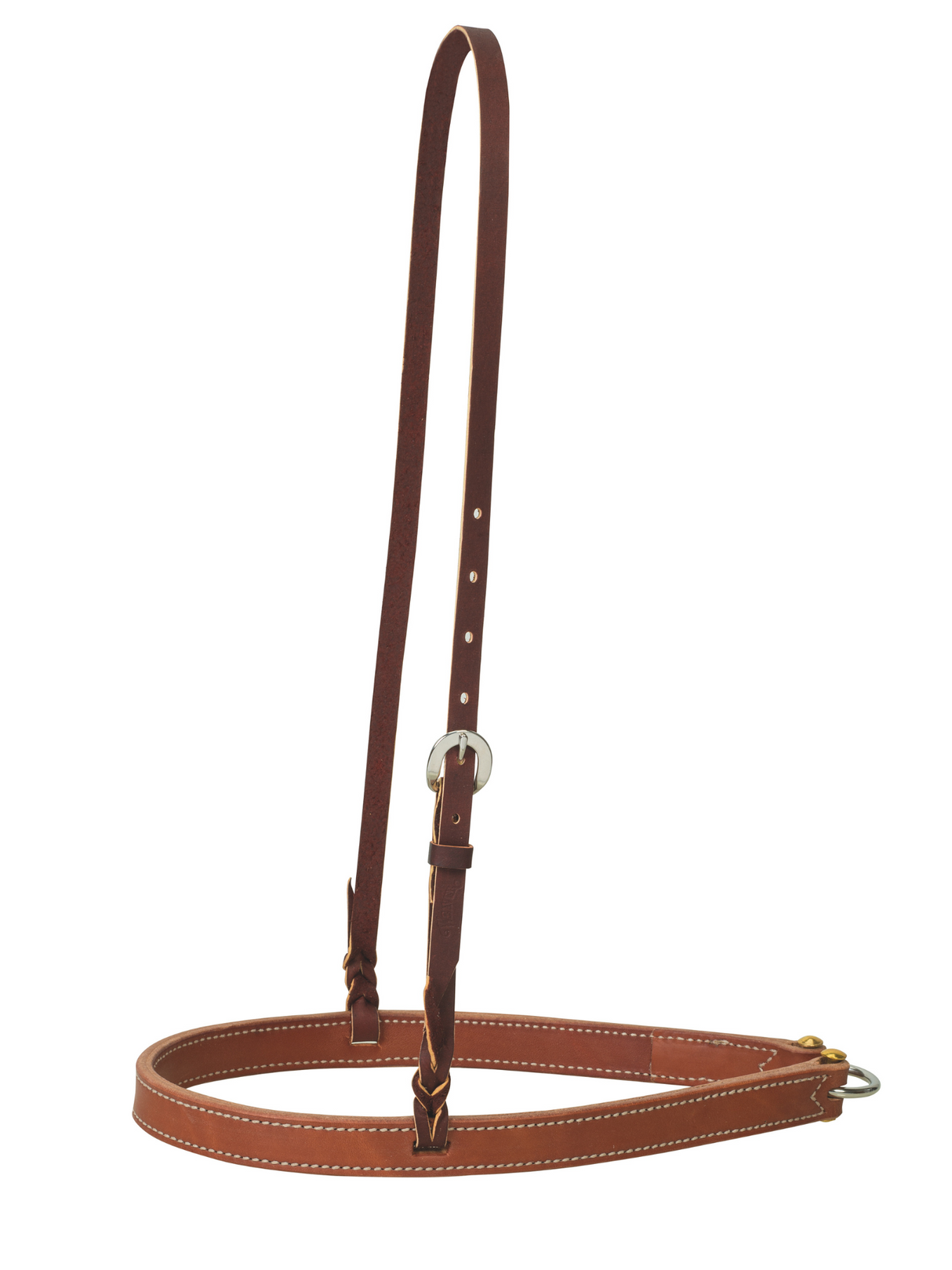 Muserolle Western en cuir Canyon Rose