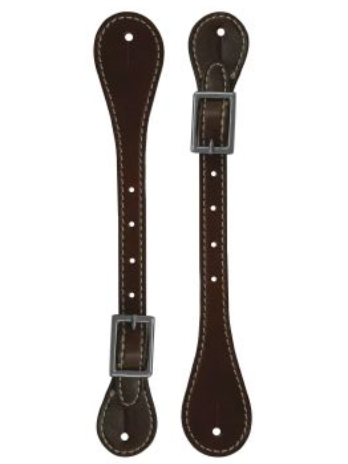 Courroies d'éperons Western plain en cuir