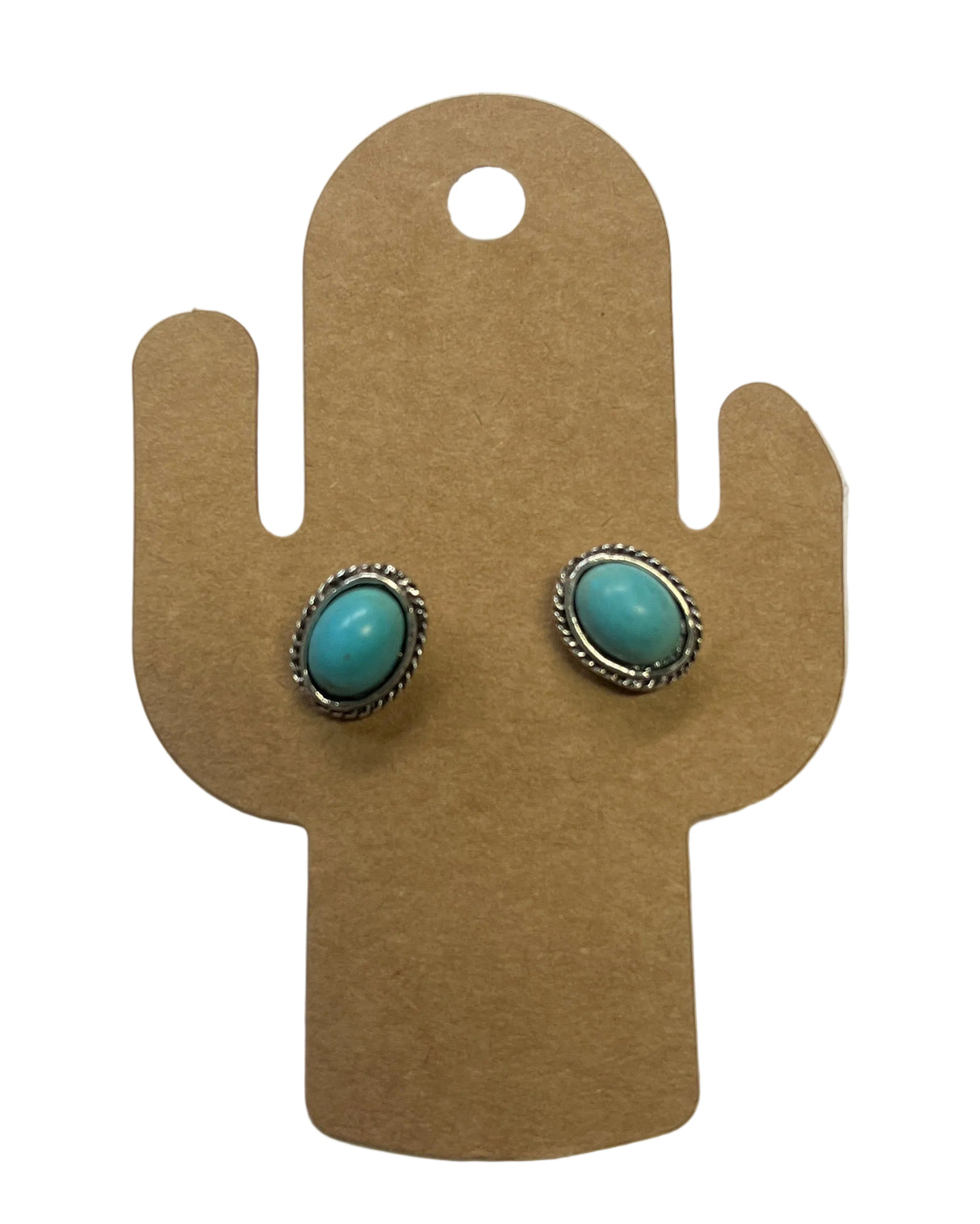 Boucles d'oreilles pierre turquoise