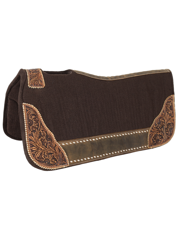 Floral Stamp Felt Western Rug