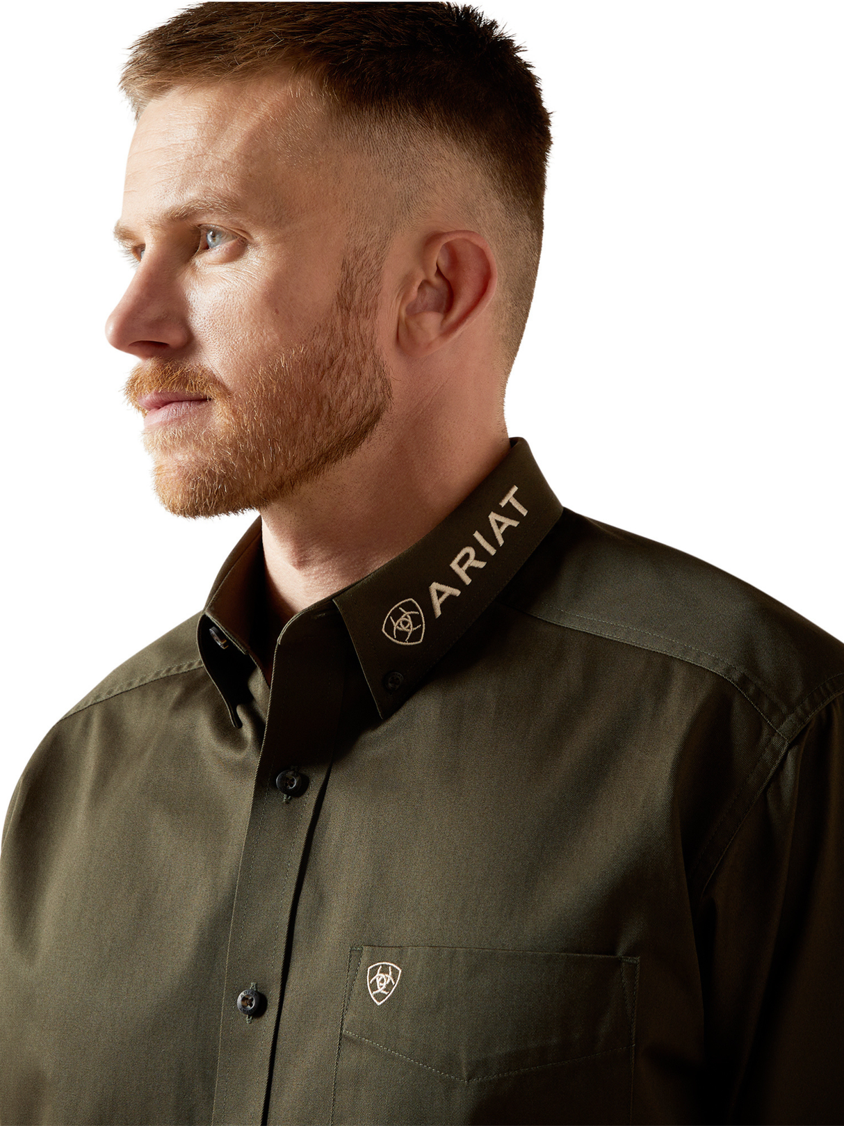 Chemise Team Twill Olive - Homme