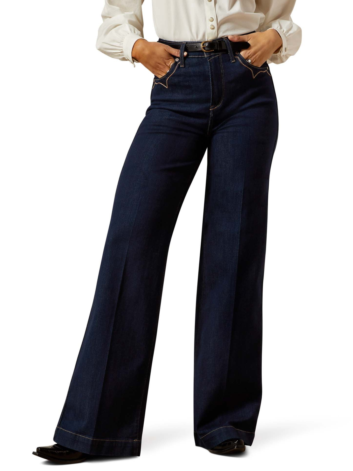 Jeans Western Ultra High Rise Veronica Wide Leg - Femme
