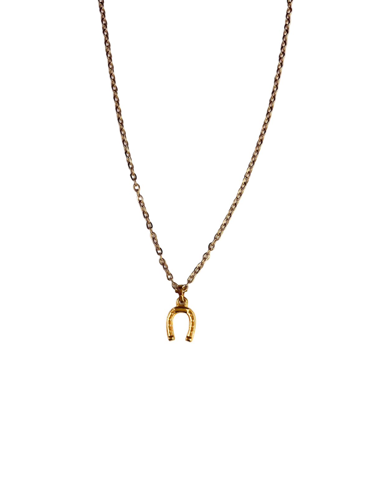 Gold Horseshoe Necklace
