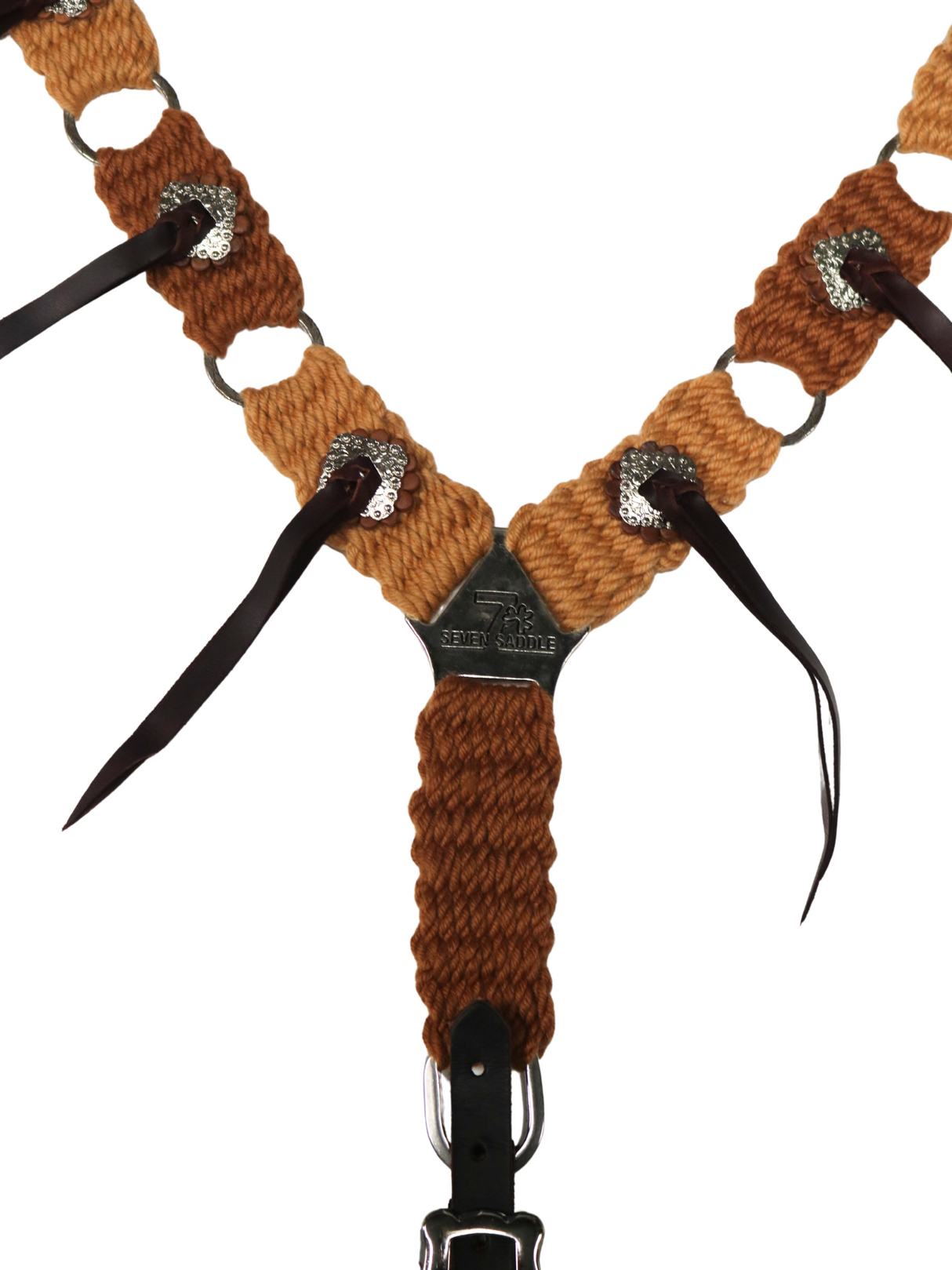Bricole Western en Mohair et conchos