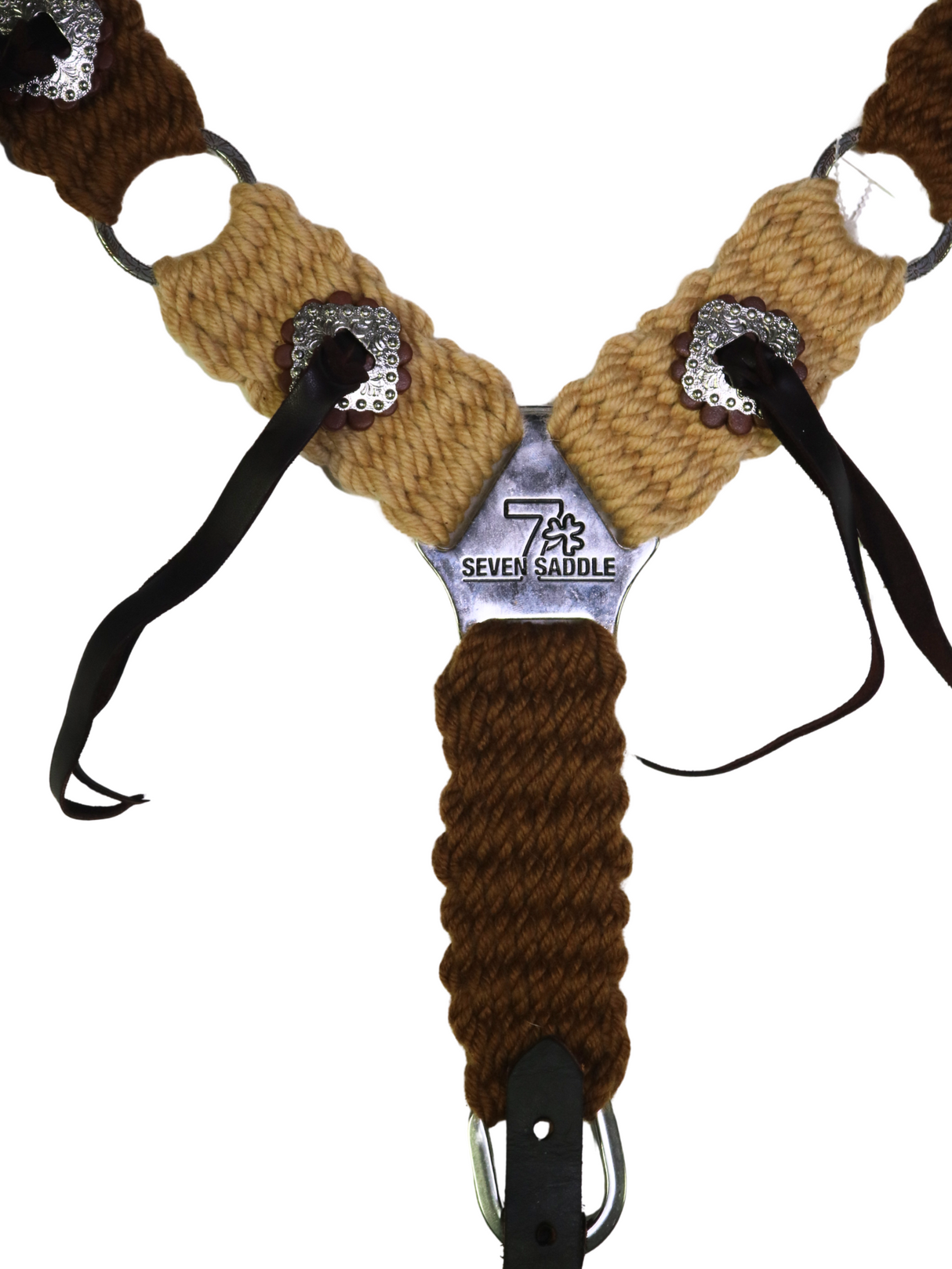 Bricole Western en Mohair et conchos