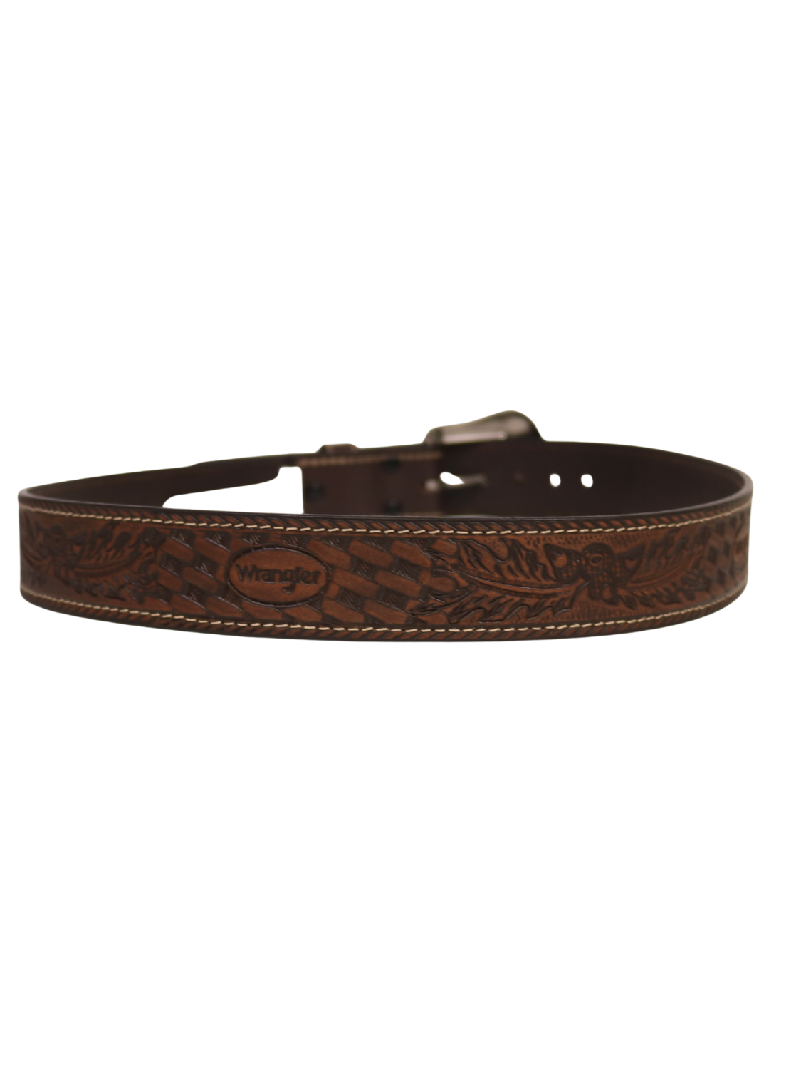 Ceinture Western Crazy horse Brune - Homme