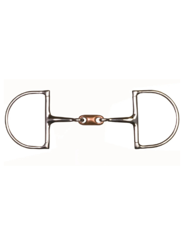Hunter D-Ring Snaffle with Copper Lozenge