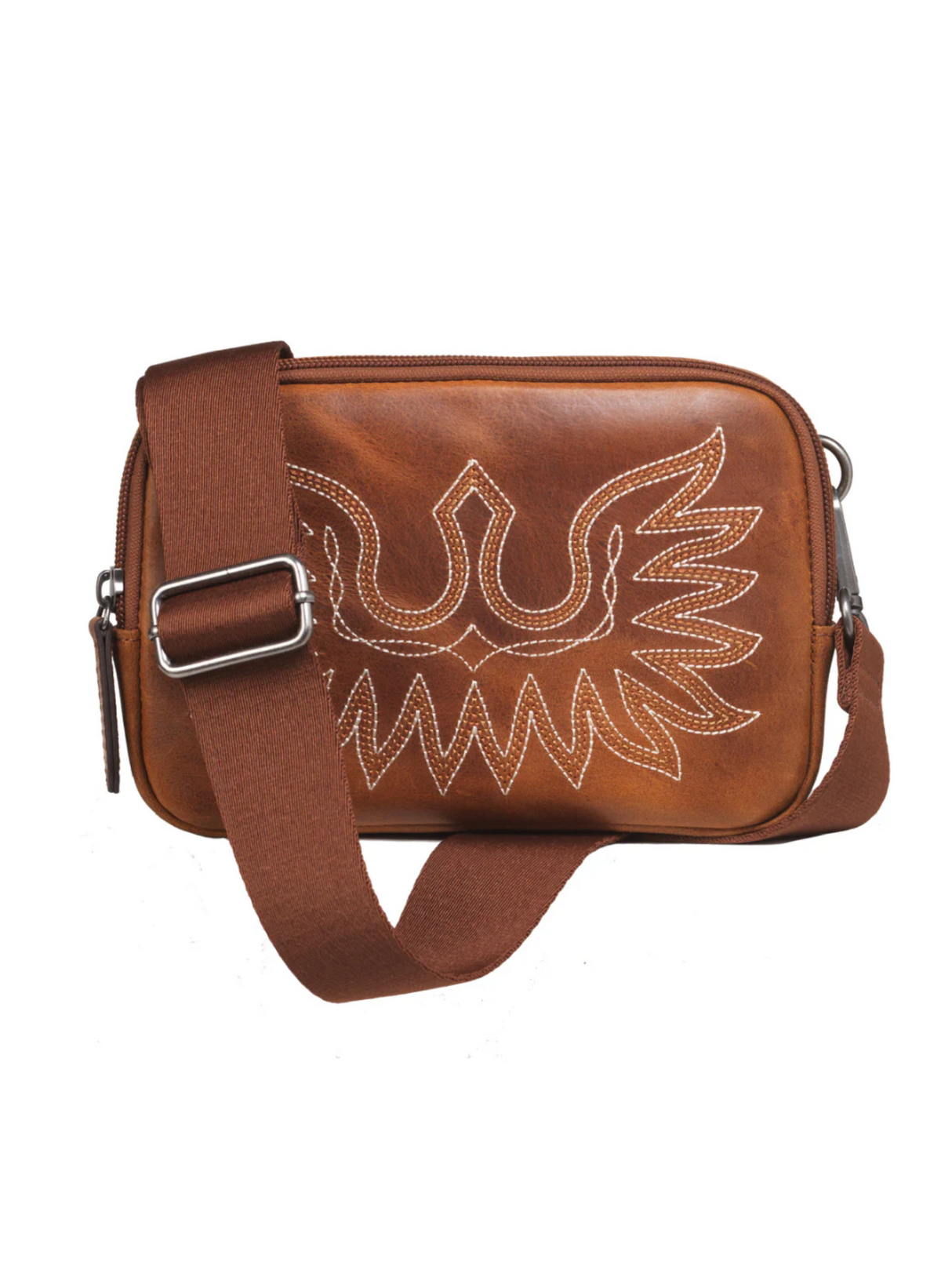 Sac de ceinture Casanova en cuir Brun