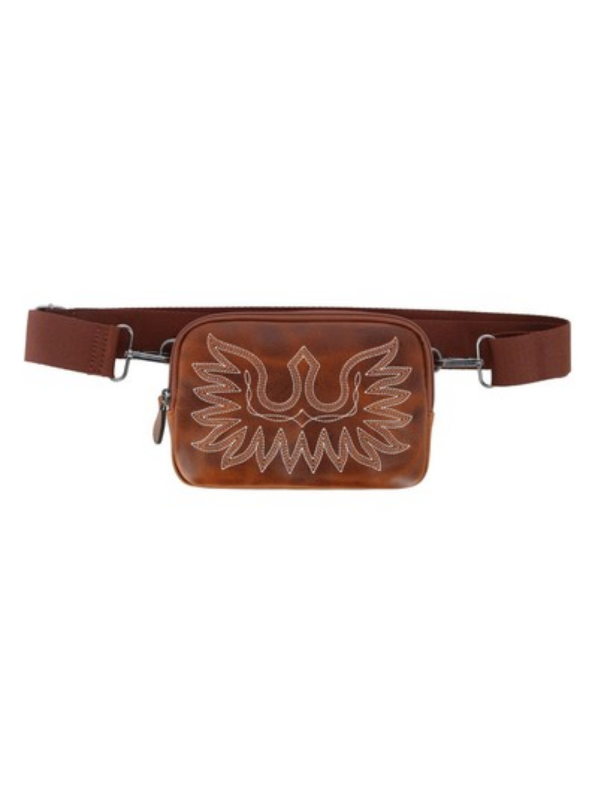 Sac de ceinture Casanova en cuir Brun