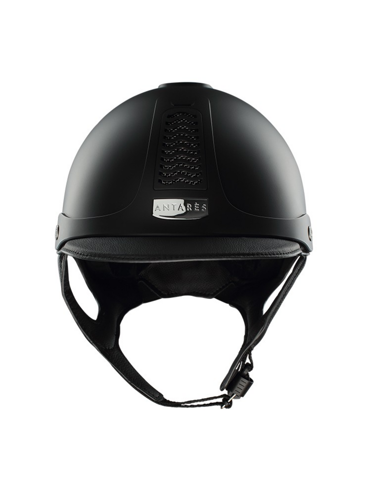 Precision Bomb Galaxy Standard Visor Matte Black Black Leather and stitching