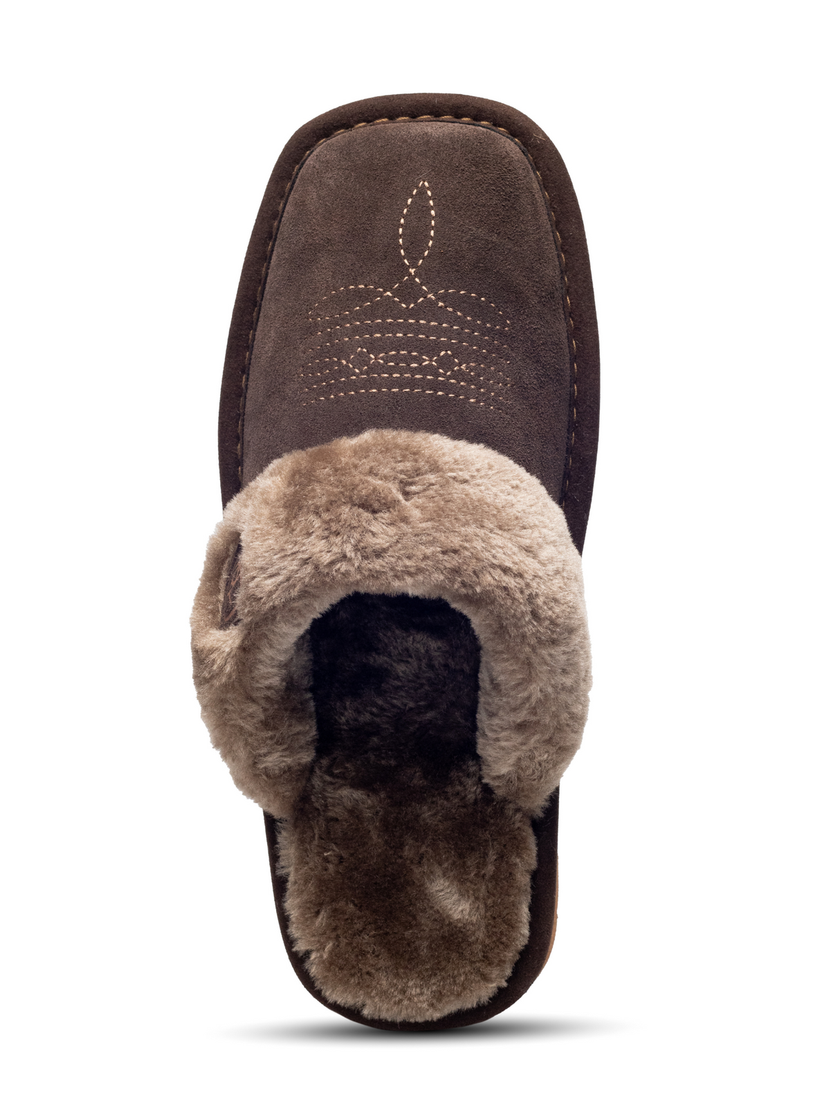 Pantoufles Jackie Square Toe Chocolat - Femme