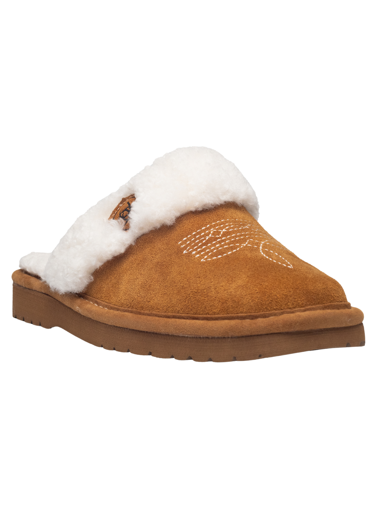 Pantoufles Jackie Square Toe Chestnut - Femme