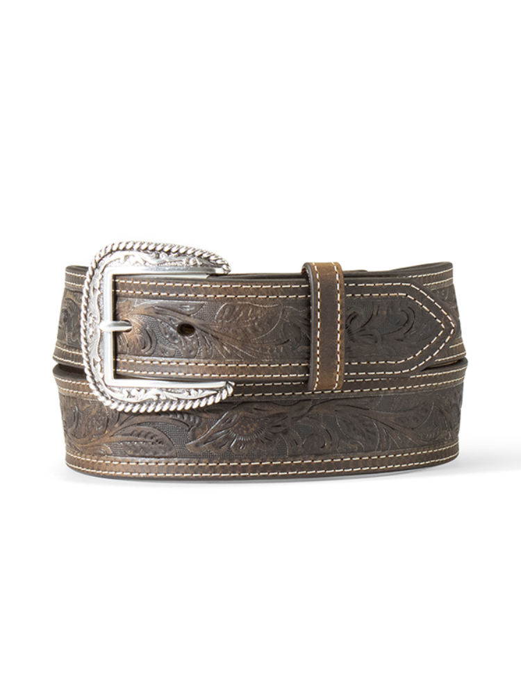 Floral Stamped Belt - Men