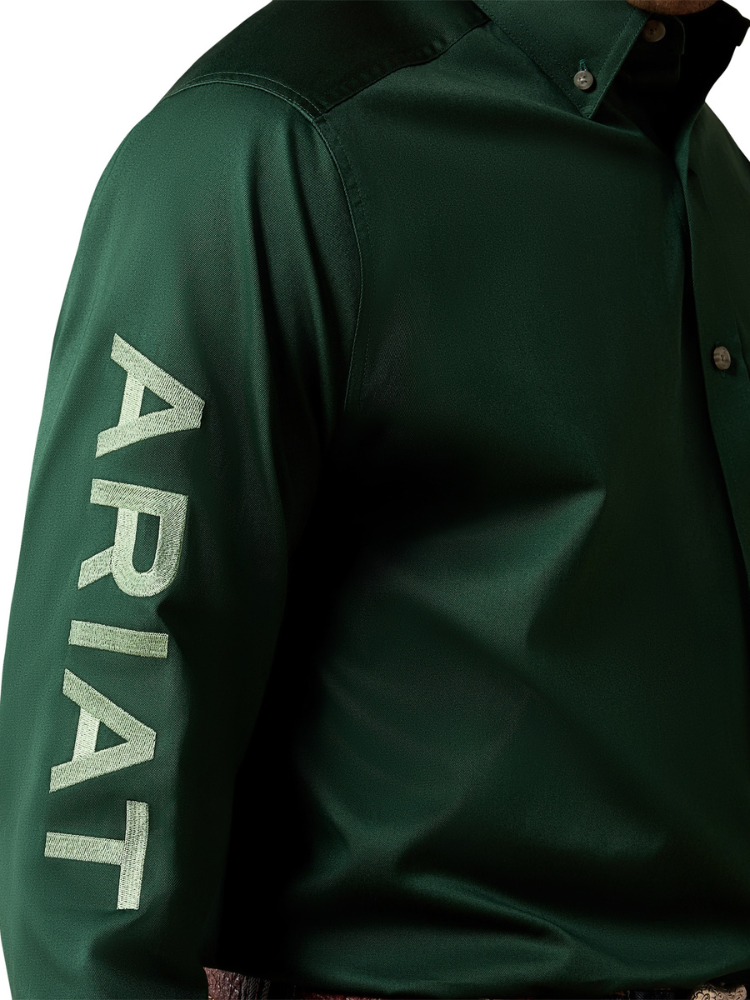 Chemise Western Team Logo Twill Classic Fit Pineneedle Green - Homme