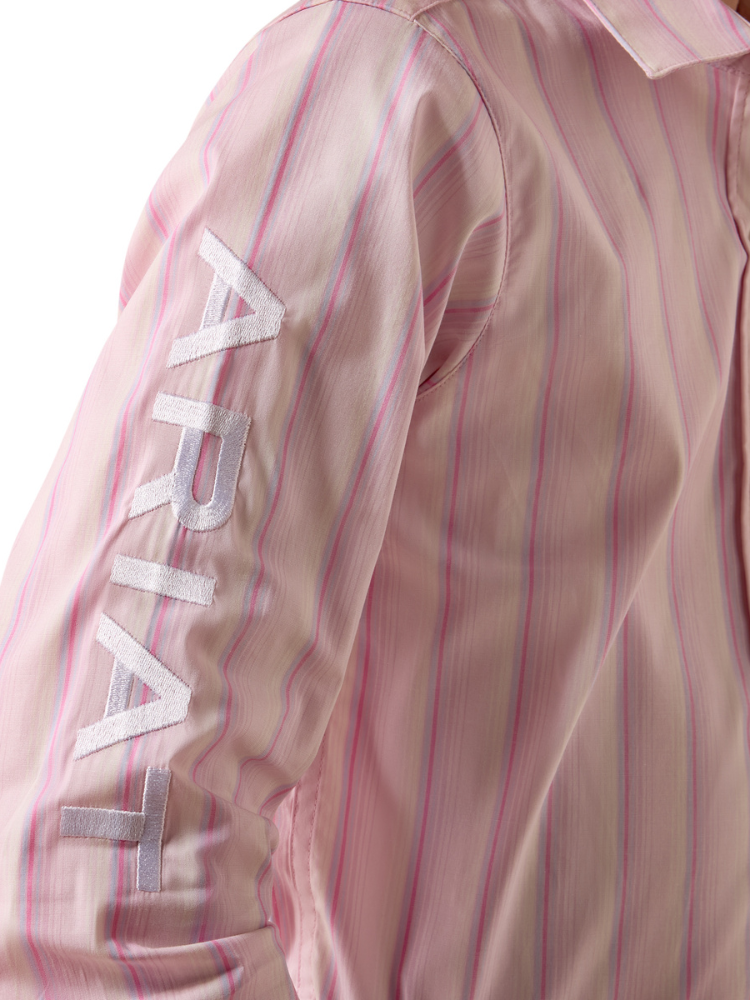 Girls' Pink Ombre Stripe Team Kirby Shirt