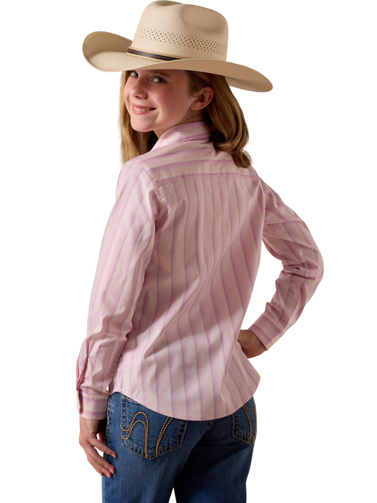 Girls' Pink Ombre Stripe Team Kirby Shirt
