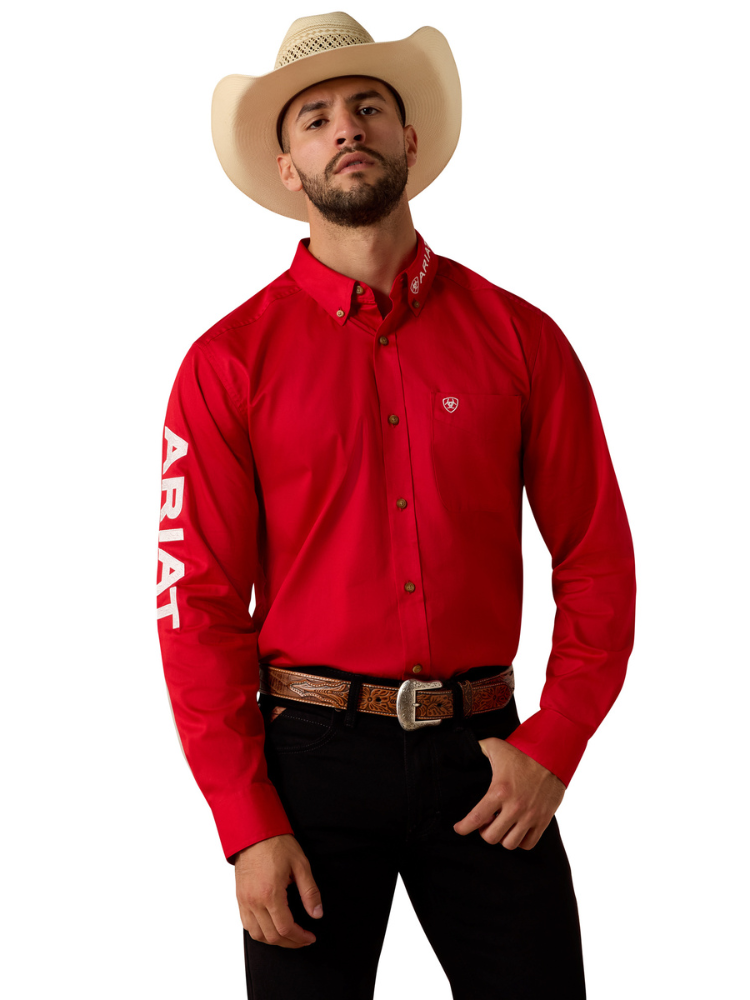 Chemise Western Team Logo Lightweight Twill Fitted - Homme