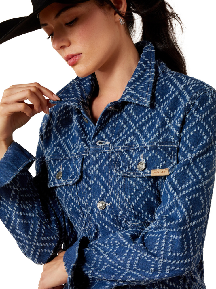 Veste en jean Boxy Crop - Femme