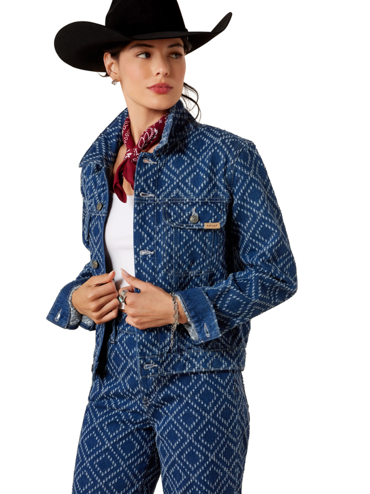 Veste en jean Boxy Crop - Femme
