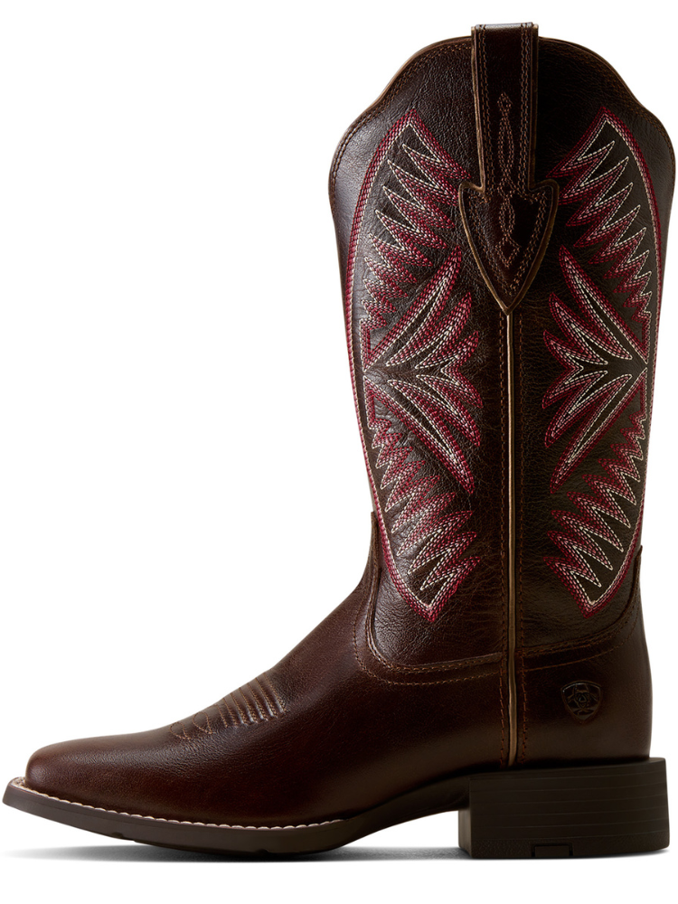 Bottes Western Round up Ruidoso Arizona Brown - Femme