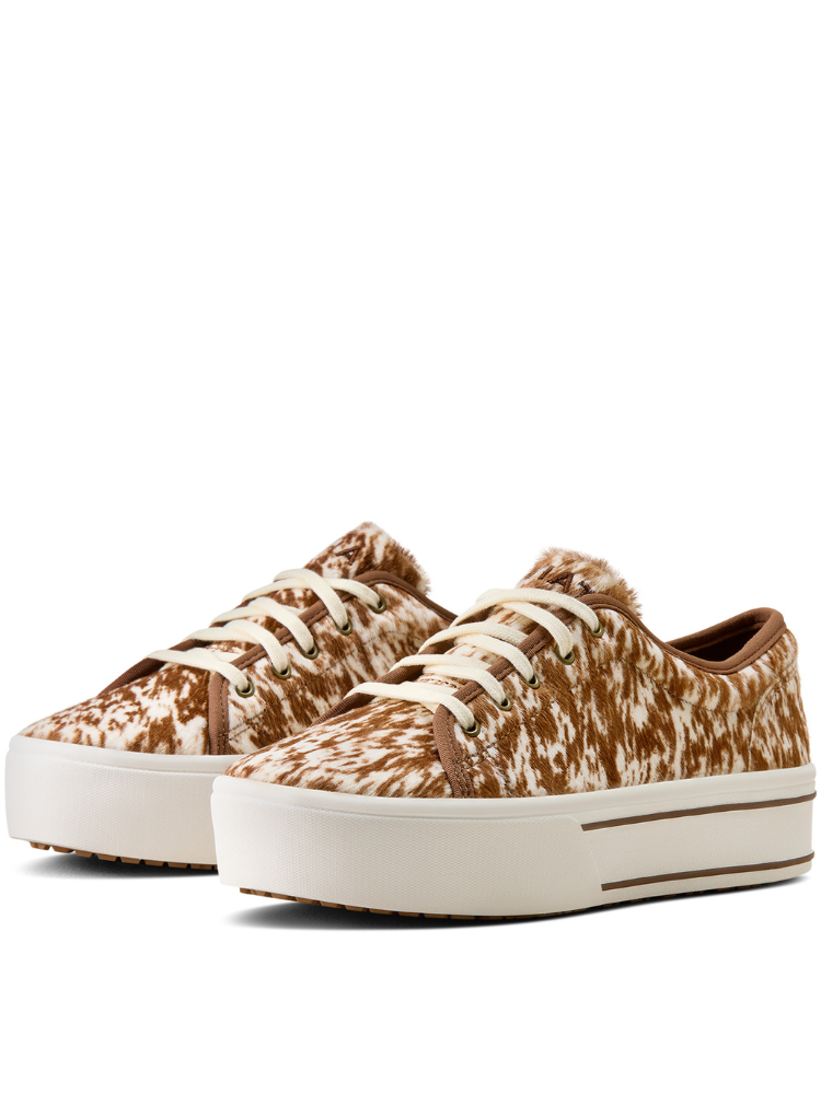 Soulier Skylar à plateforme Speckled Cow Print - Femme