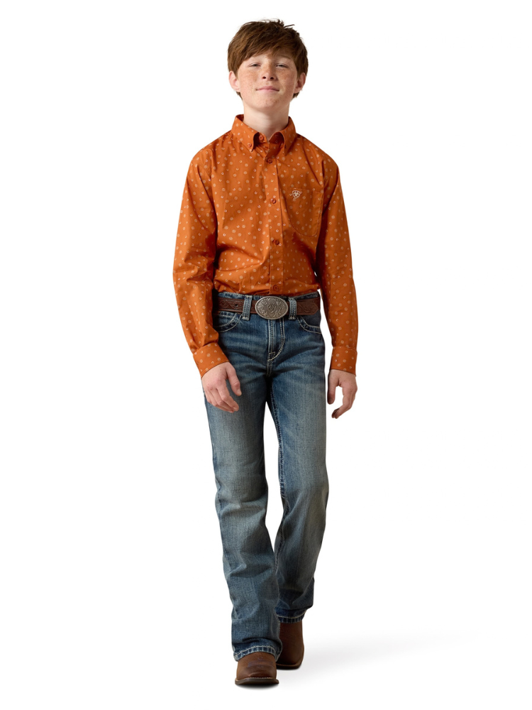 Chemise Western Ludwig Classic Fit Bombay Brown - Garçon