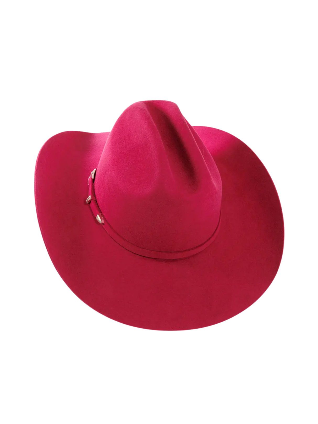 Chapeau Western Cattleman en feutre 3X Fuchsia - Adulte