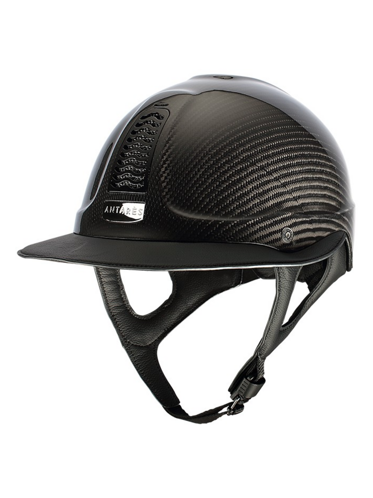 Bombe Classique Précision Carbone Éclipse – Visière large, finition carbone & chrome