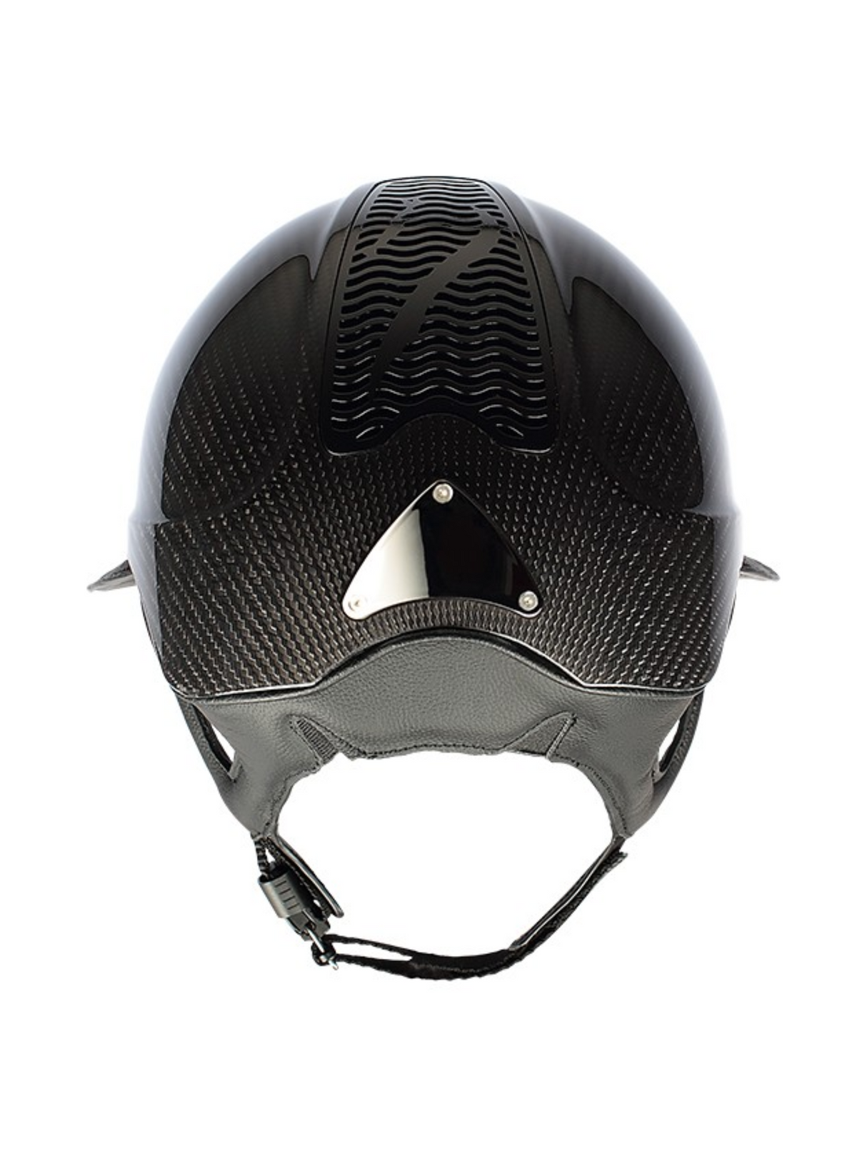 Bombe Classique Précision Carbone Éclipse – Visière large, finition carbone & chrome