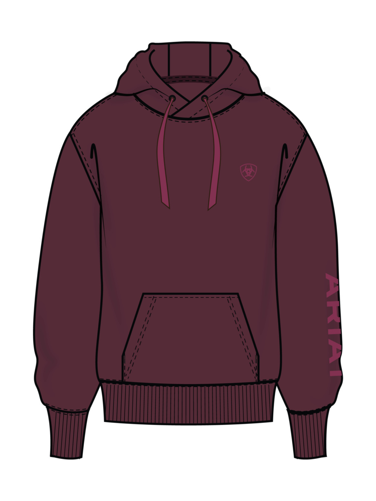 Hoodie Logo 2.0 Port Royale - Femme