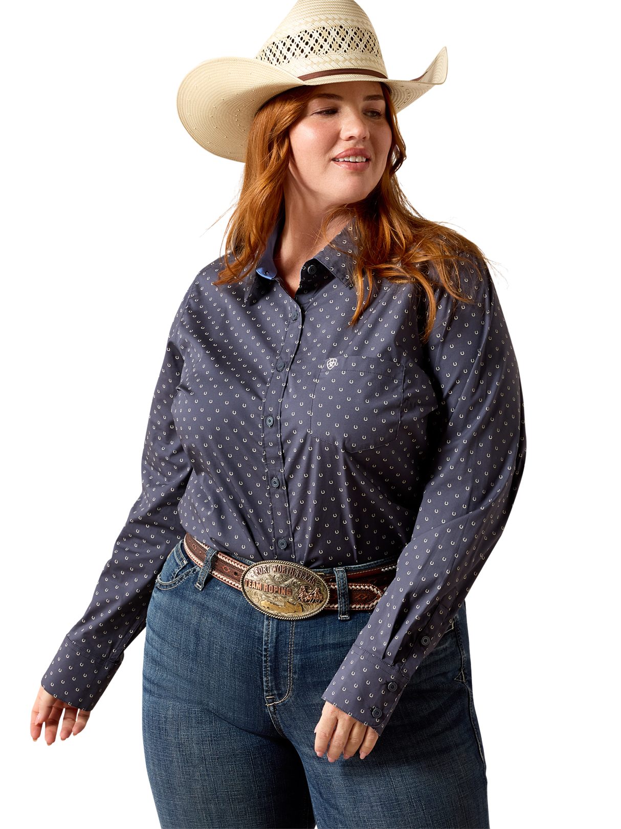 Chemise Kirby Stretch Ombre Blue Horseshoe - Femme