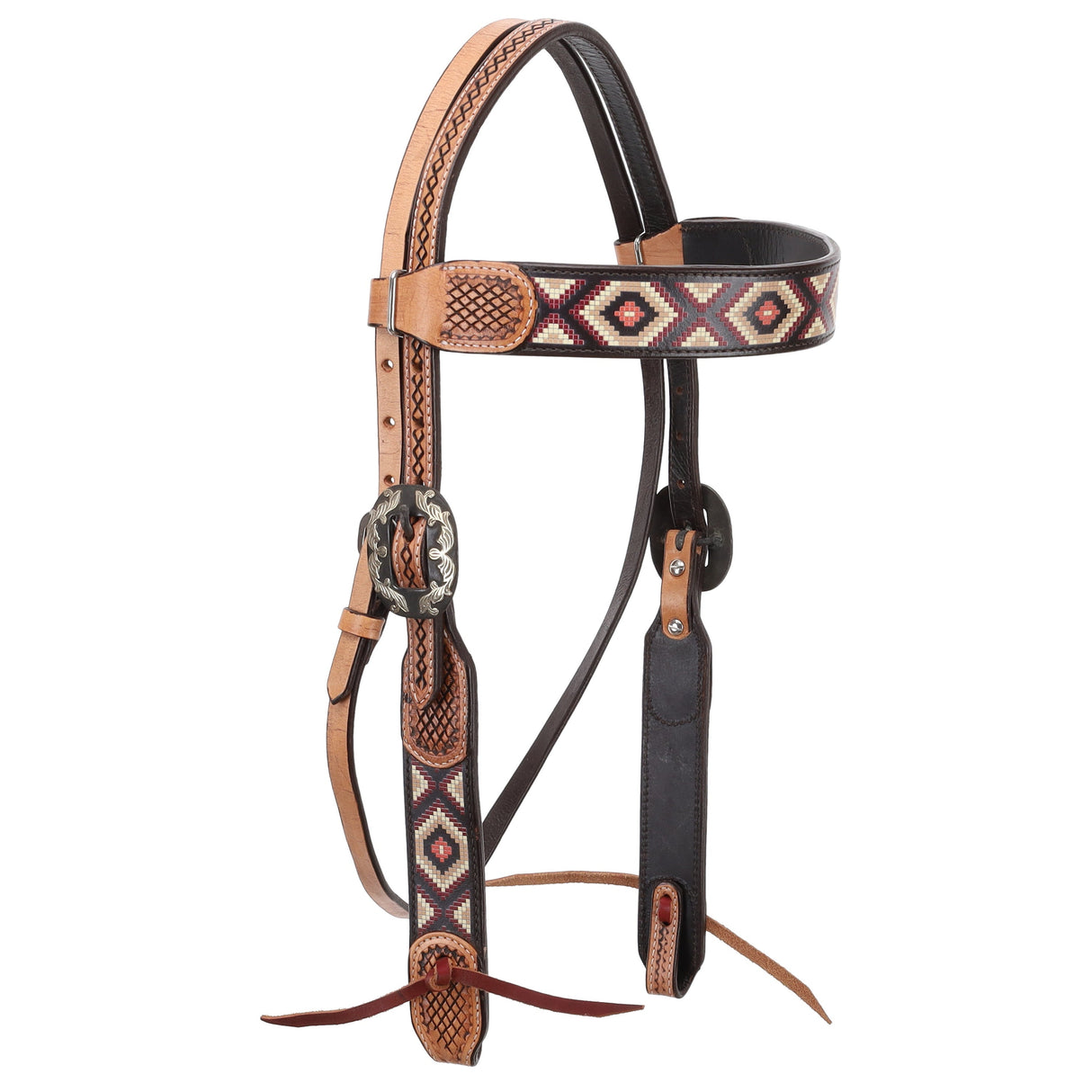 Bride western à frontal Aztec Loom