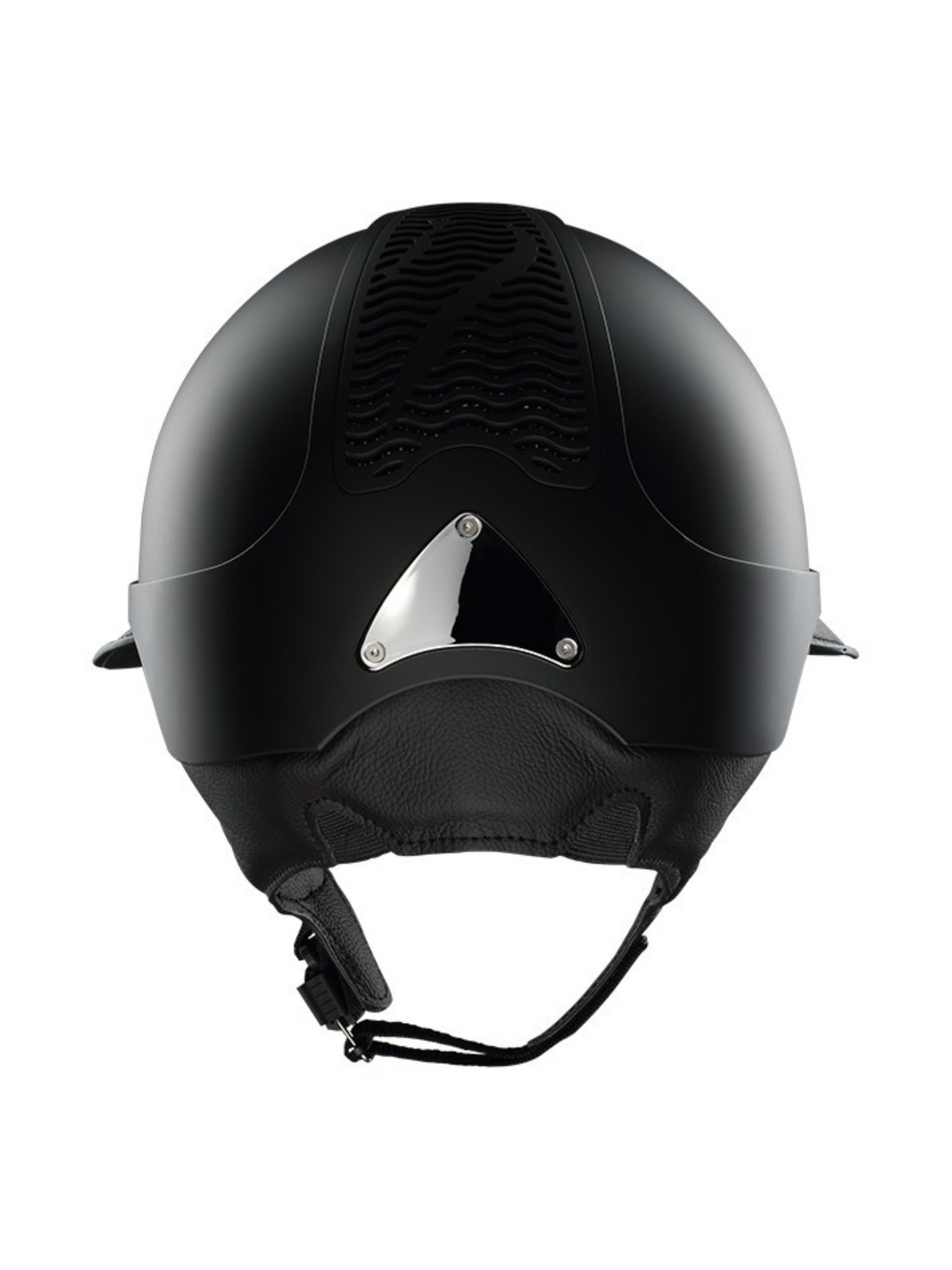 Bombe Precision Galaxy Eclipse visière Noir Mat/Cuir Noir