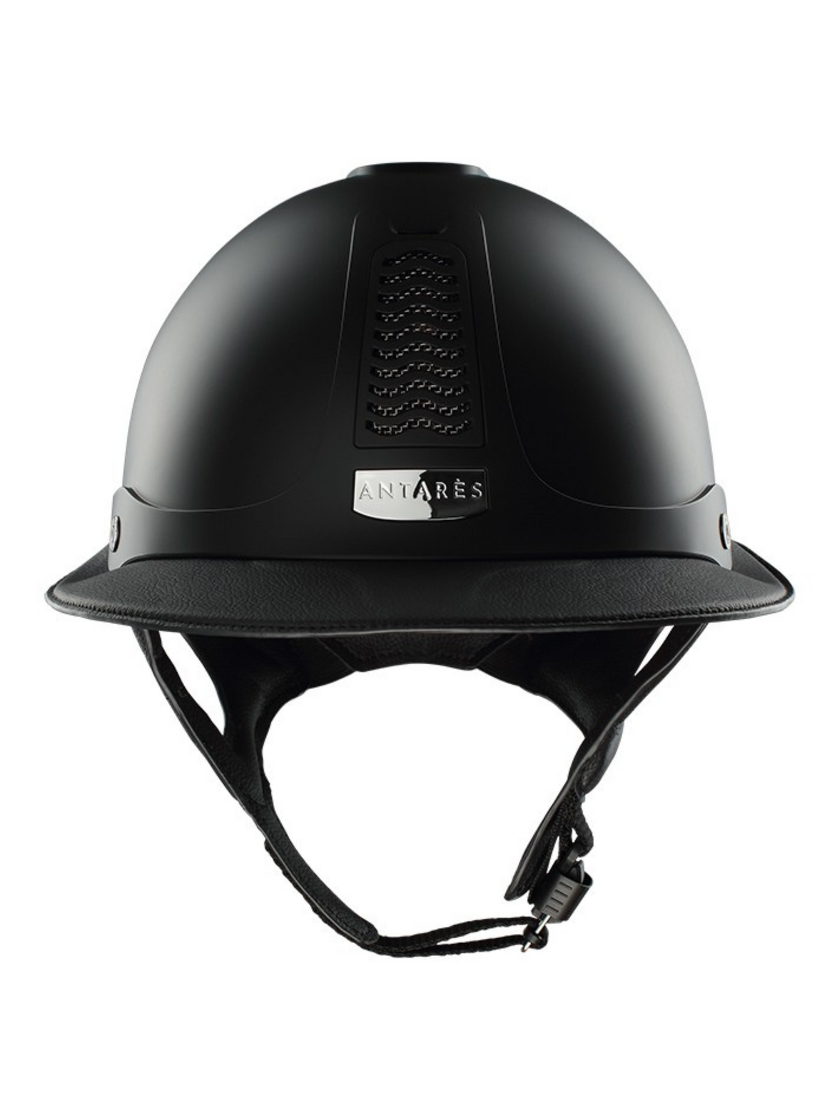 Bombe Precision Galaxy Eclipse visière Noir Mat/Cuir Noir