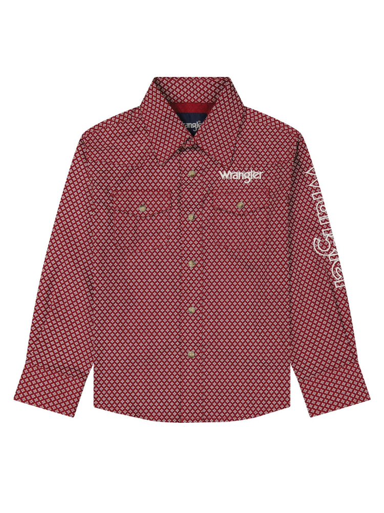 Chemise Western Rouge à broderie - Garçon