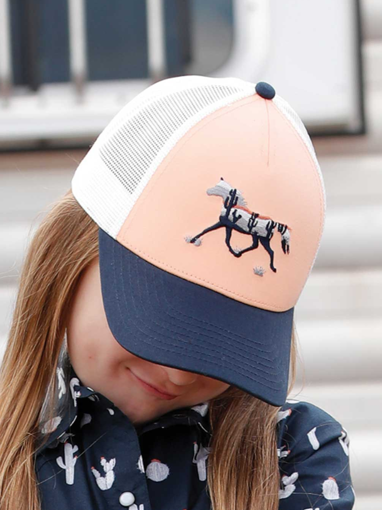 Casquette Trucker navy et rose - Enfant