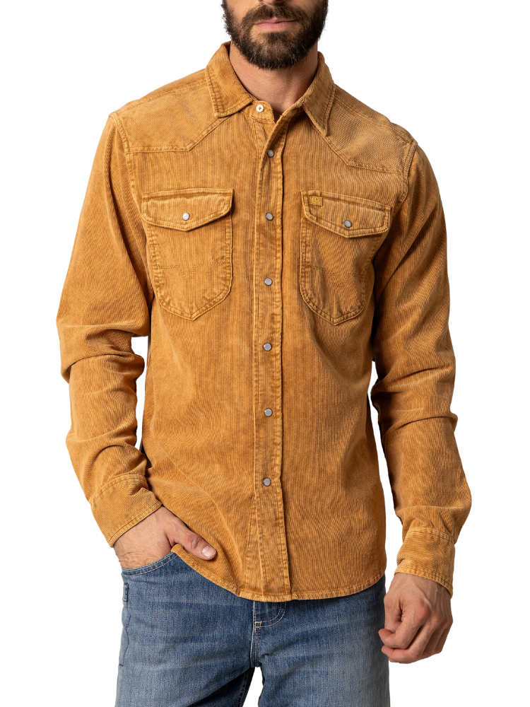 Catalina Cord Mustard Shirt - Men