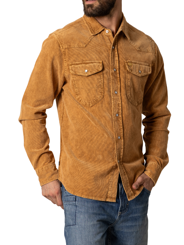 Catalina Cord Mustard Shirt - Men