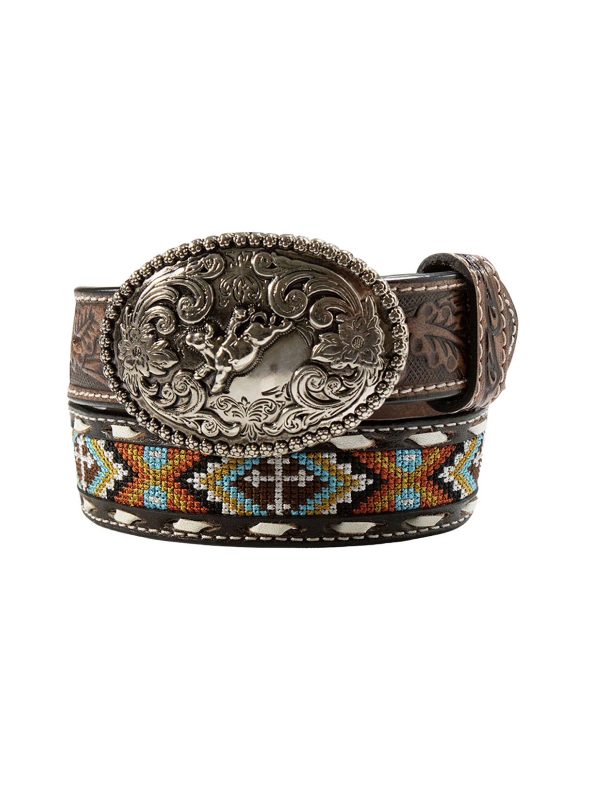 Ceinture Broderie Croix Rouille - Enfant