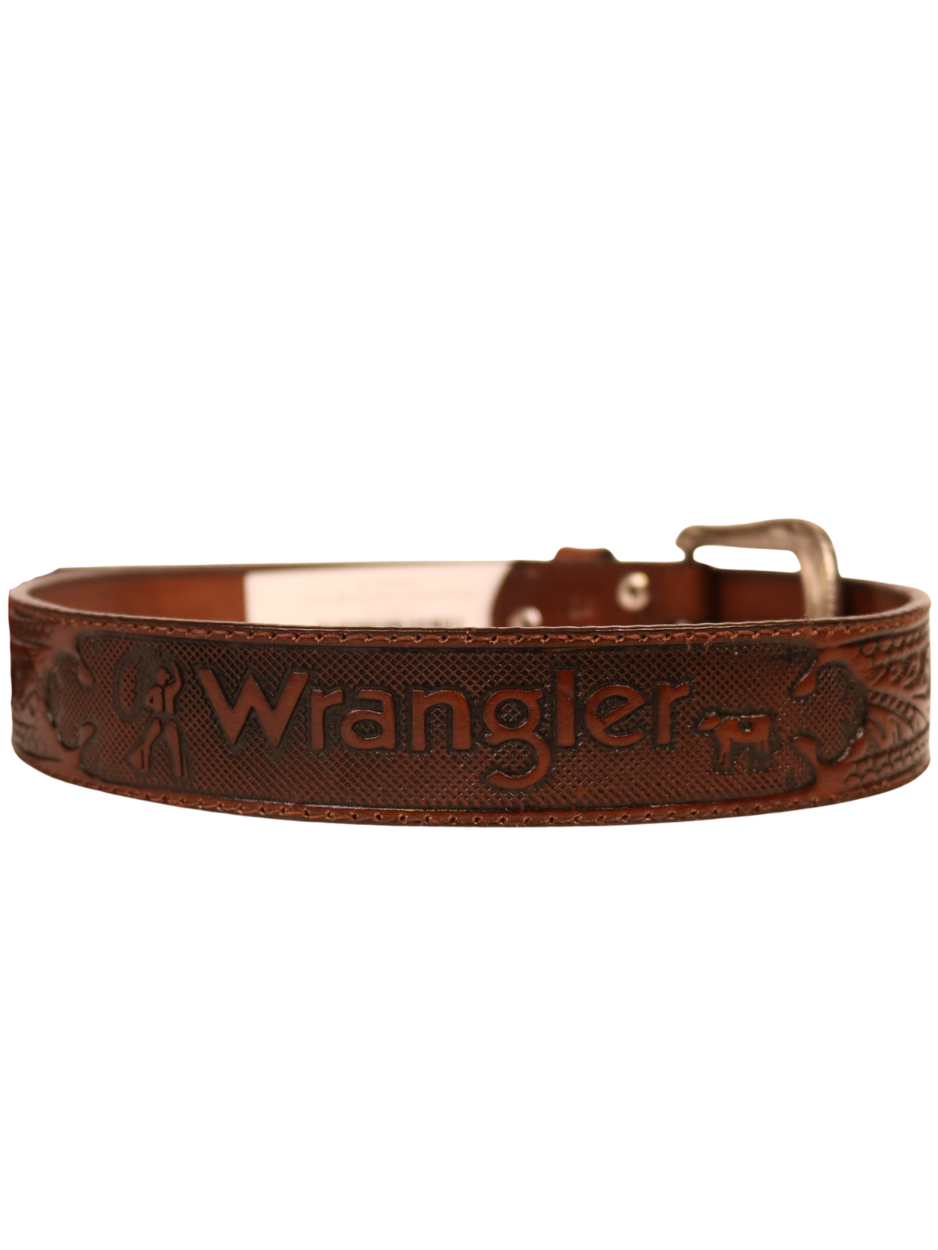 Ceinture Western Lasso Wrangler Brune - Homme