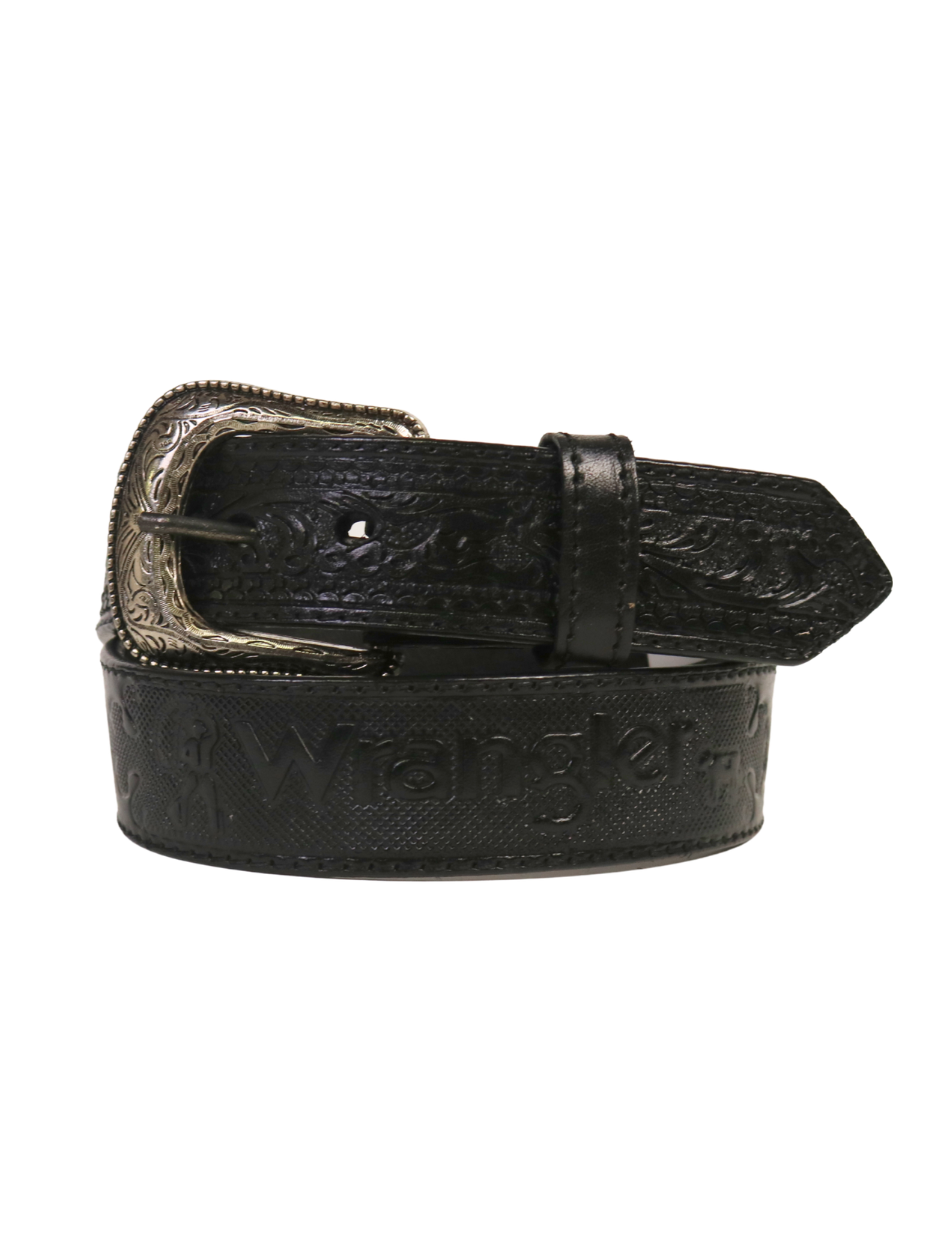 Ceinture Western Lasso Wrangler Noir - Homme