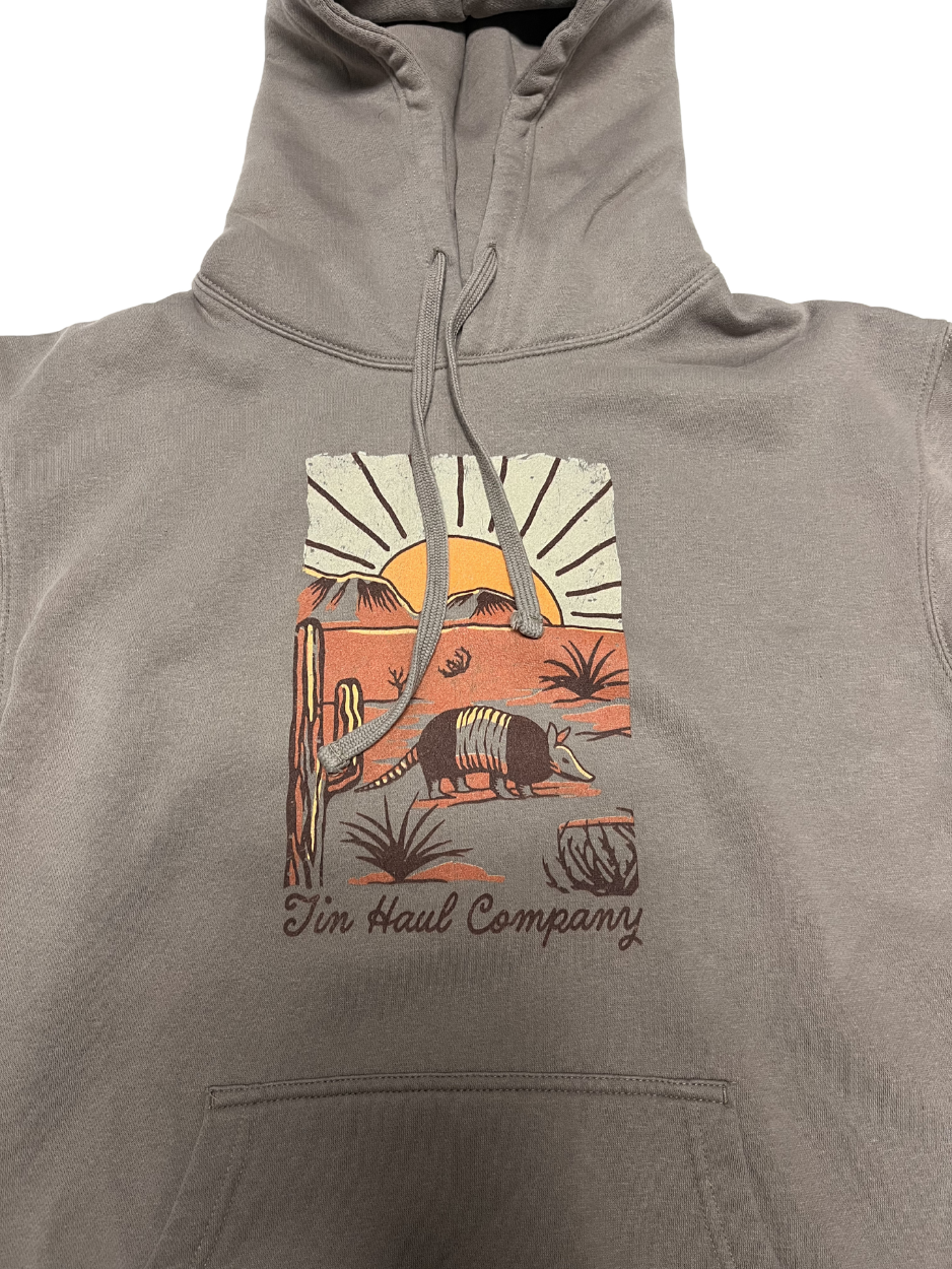 Chandail à capuchon Armadillo Desert Scene - Homme