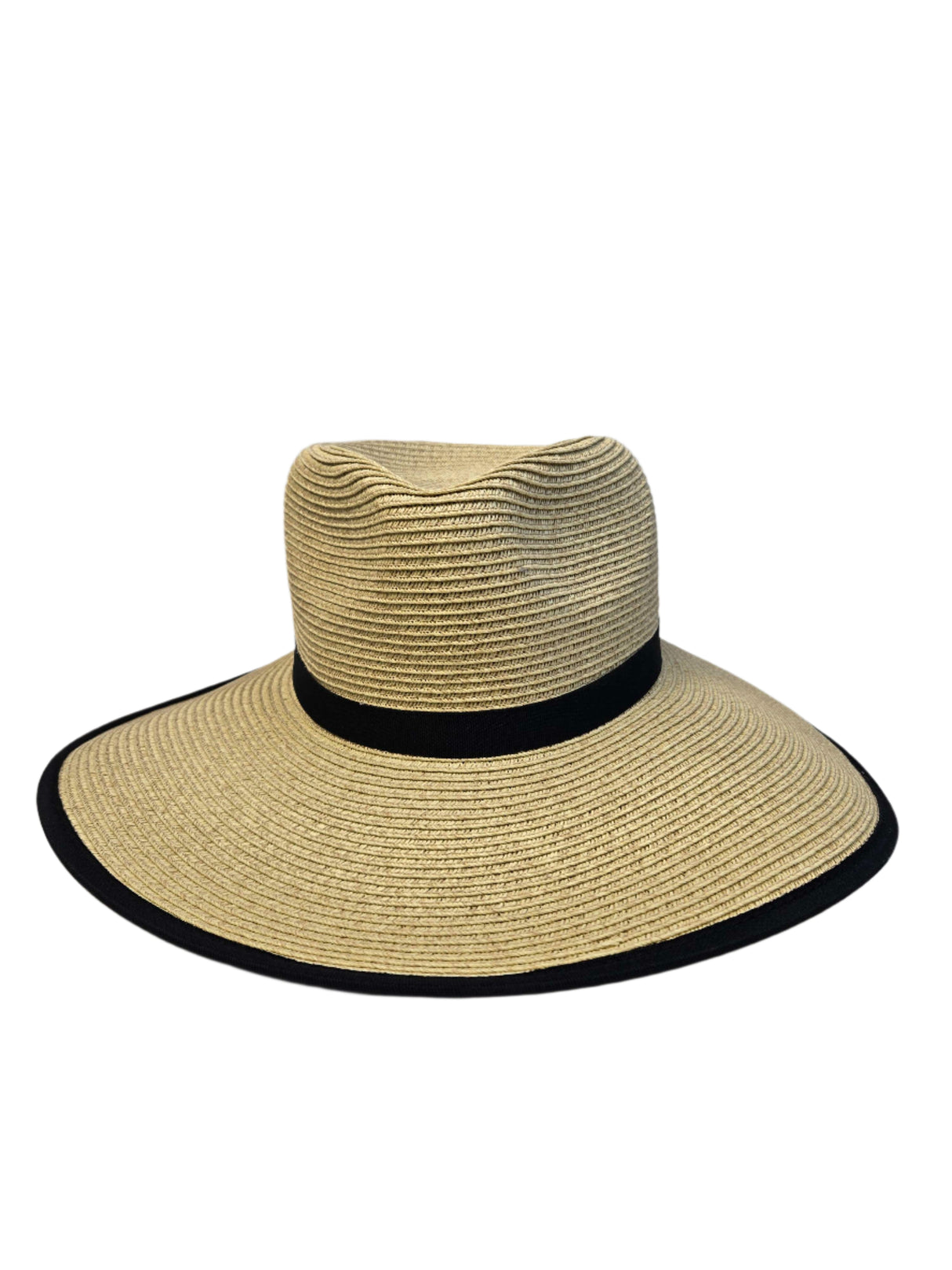 Cherish Straw Hat with Ponytail Hole - Women
