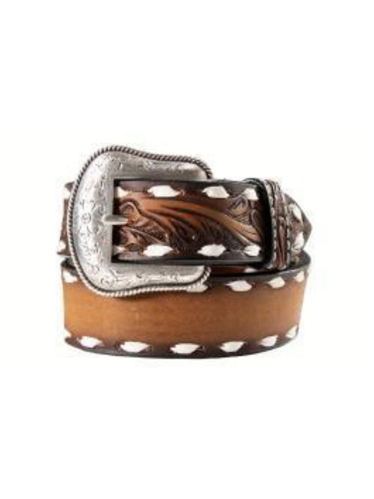 Ceinture Western en cuir «Blank Name» - Enfant