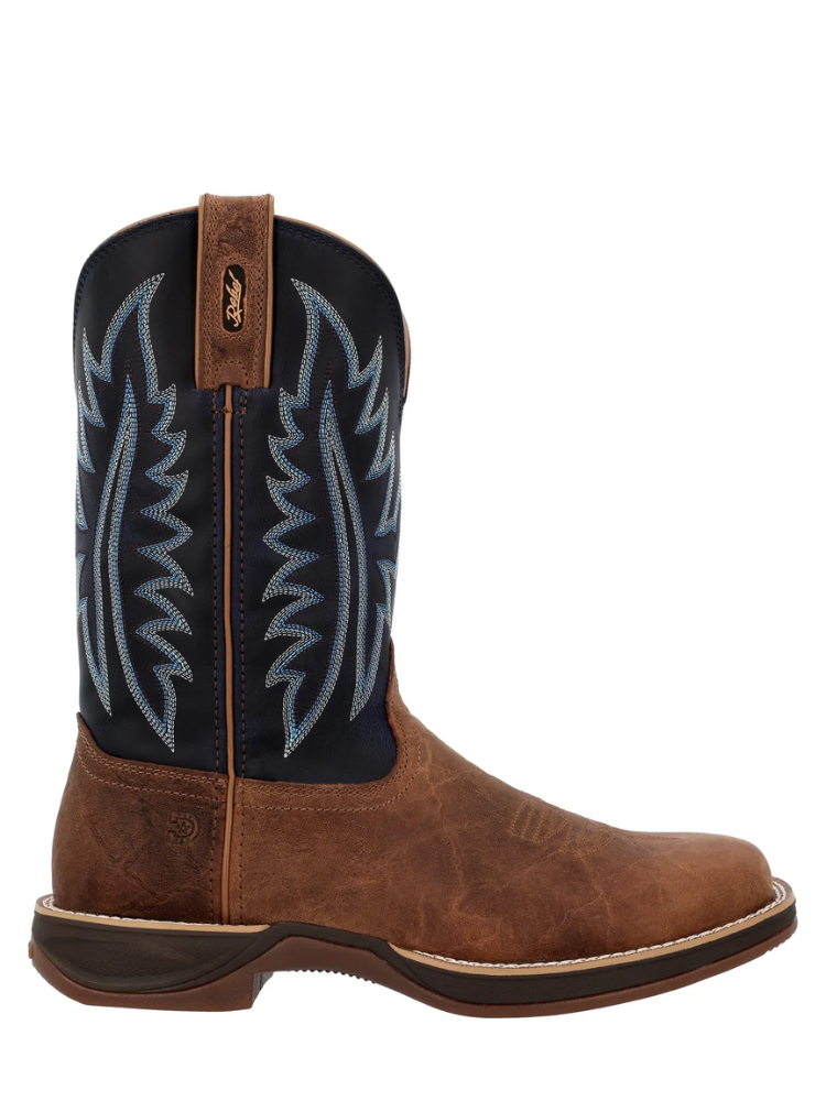 Bottes Western Rebel Ultra Lite Cognac et Sapphire Blue - Homme