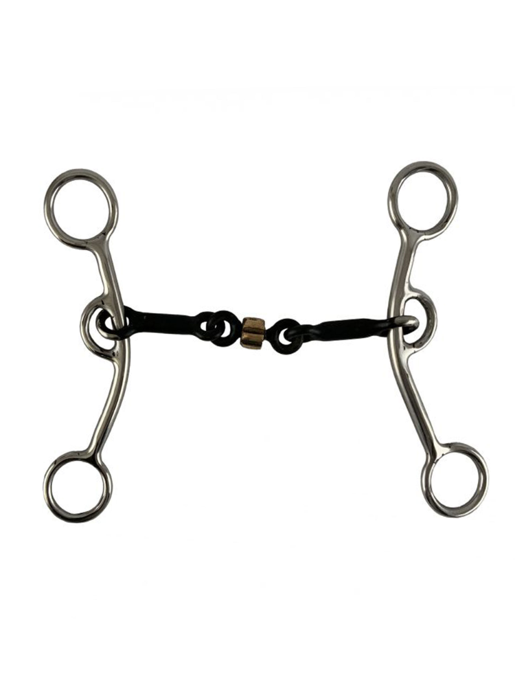 Mors Western JR Cow-Horse avec rouleau cuivre