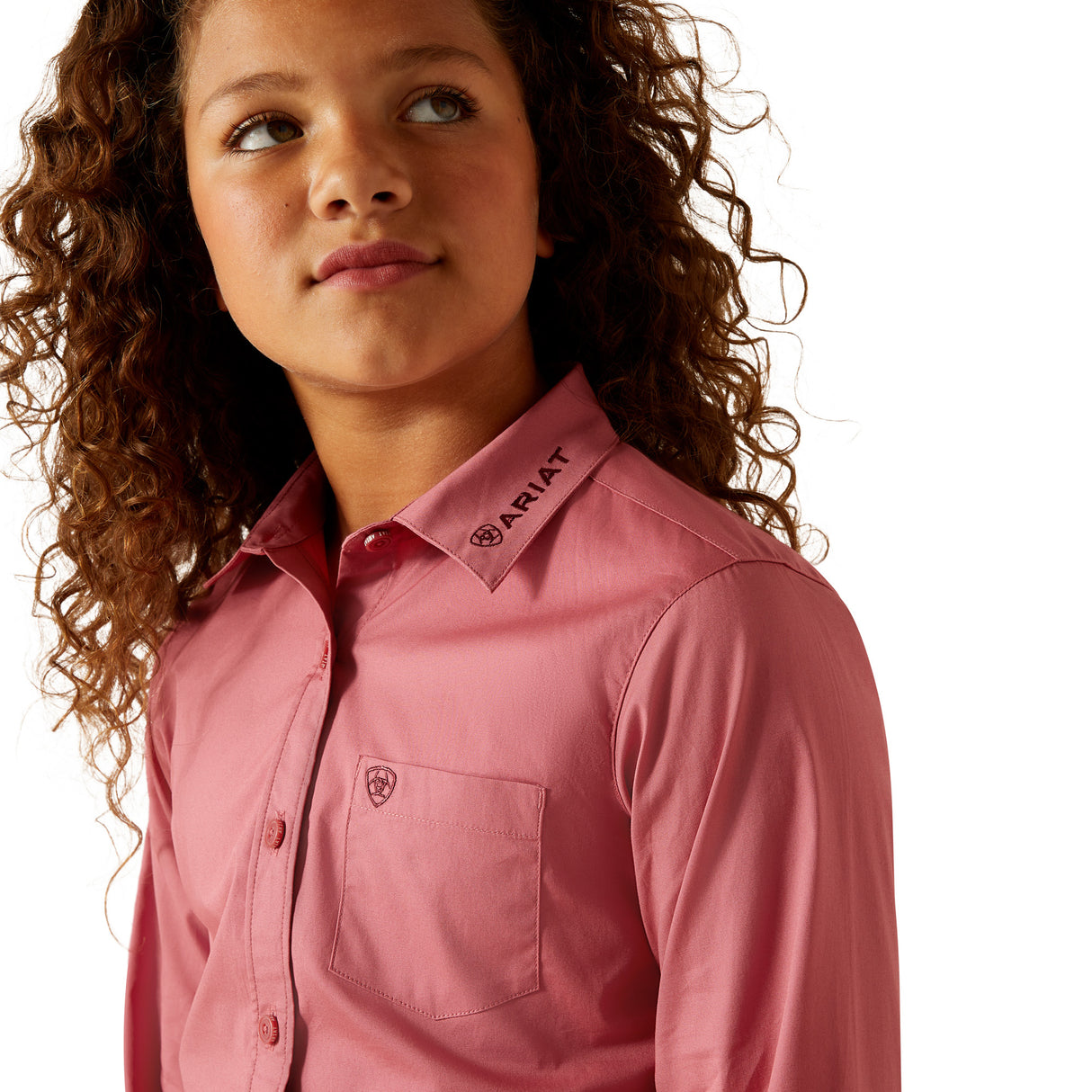 Chemise Western Team Kirby Stretch Mauvewood- Fille