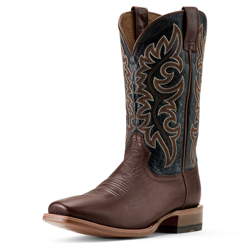 Bottes Western Highbluff à bout carré Semelle de cuir Hickory Smoke - Homme